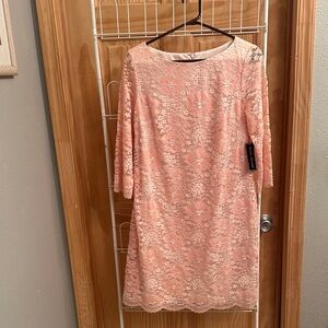 Jessica Howard Blush Pink Lace Dress | Size 12 | Modest | NWT